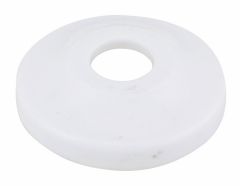 Escutcheon Plastic 1PC WH 1/2"