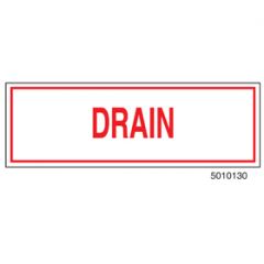 Sign Alum  6x2 Drain (100/1000/22#)