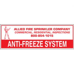 Sign Alum Personalized 6x2 Anti-Freeze System (100/3.4#)
