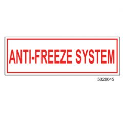 Sign Vinyl Decal 6x2 Anti-Freeze System (100/.6#)