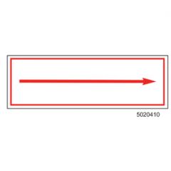 Sign Vinyl Decal 6x2 Arrow (100/.5#)