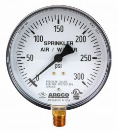 Fire Sprinkler Gauge 300#  Air/Water (UL/FM) USA