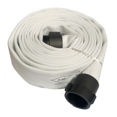 Fire Hose Single Jacket w/Alum. Couplings 2-1/2"x25'