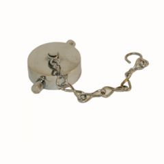 Fire Hose Cap&Chain 1-1/2"NST Alum BR. Chrome Plate(102/20#)