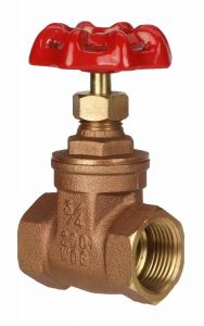 Brass Gate Valve  3/4" NPT thread 200#