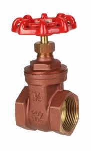Brass Gate Valve 1-1/4" NPT thread 200#