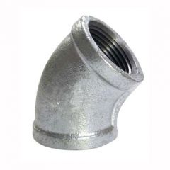 PIPE FITTING Malleable Galv 45° Elbow ¾" (60/120/38#)