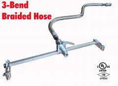 Fire Sprinkler Flexible Drop Hose 60" (1/2") Braided UL/FM