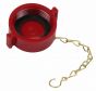 Fire Hose Cap & Chain 1-1/2"NST Plastic Red