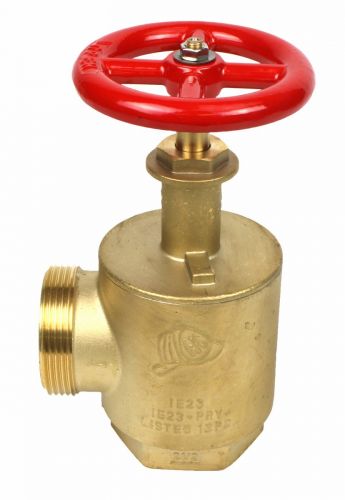 Fire Hose Angle Valve 2-1/2" NY CORP THREAD 3.00 x 8TPI (TOLEDO, OH and LINCOLN, NE)