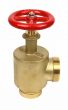 Fire Hose Angle Valve 2-1/2" Groove x 2-1/2"M(NST)