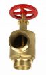 Fire Hose Angle Valve 2-1/2" Groove x 2-1/2"M(NST)