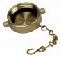 Fire Hose Cap & Chain 1-1/2"NST Brass