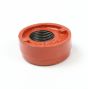 Grooved End Cap 2-1/2" w/Hole 1" (602)