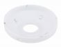 Escutcheon Plastic 1PC WH 1/2"