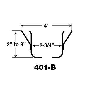 Escutcheon 2PC 401B Aluminum White 1/2"IPS W/2.75LG Dia.Cup;