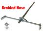 Fire Sprinkler Flexible Drop Hose 28" (1/2") Braided UL/FM