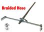 Fire Sprinkler Flexible Drop Hose 40" (1/2") Braided UL/FM
