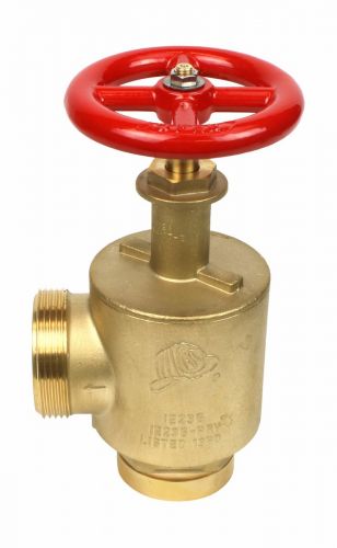 Fire Hose Angle Valve 2-1/2" Groove x 2-1/2"M(NST)