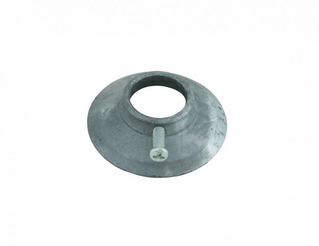Wall Plate 3/4" IPS,1" CPS Cast Iron Galvanized W/Set Screw