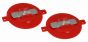 FDC Red Quick Plug Plastic 2-1/2" w/ Spreaders