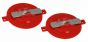 FDC Red Quick Plug Plastic 2-1/2" w/ Spreaders