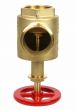 Fire Hose Angle Valve 2-1/2" NY CORP THREAD 3.00 x 8TPI (TOLEDO, OH and LINCOLN, NE)