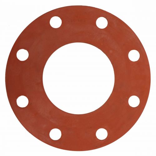 Gasket Pipe Flange Red Rubber Full Face  150# 5" x 1/8"