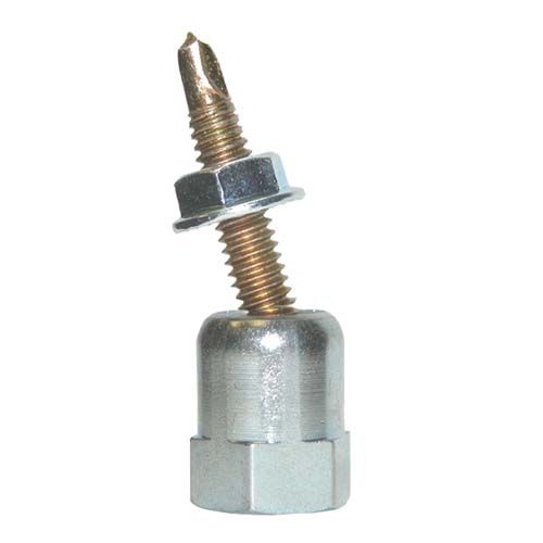 Sammy Steel DSTR-1 Swivel Head BOTTOM MOUNT 1/4-20 SHANK X 1" LENGTH WITH #3 NUT FOR 3/8" THREADED ROD