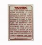 Sign Alum 5x7 Residential NPFA -13D Section 2-3.e
