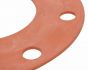 Gasket Pipe Flange Red Rubber Full Face  150#* 10" x 1/8"