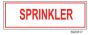Sign Vinyl Decal 6x2 Sprinkler (100/.5#)