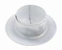 Escutcheon Replacement 2PC Aluminum WH 501R Split w/Skt 3/4"