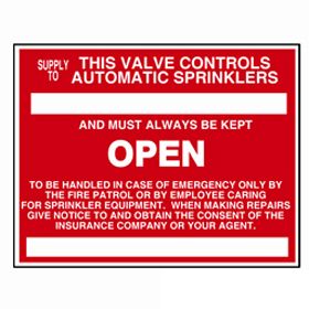 Sign Alum 9x7 Curb Valve (500/55#)