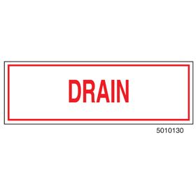 Sign Alum  6x2 Drain (100/1000/22#)