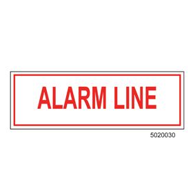 Sign Vinyl Decal 6x2 Alarm Line (100/.6#)