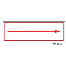 Sign Vinyl Decal 6x2 Arrow (100/.5#)