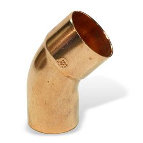 Copper Fitting 1" FTGxC(Street) 45 Elbow (=Nibco 606-2)