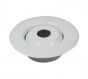 Escutcheon 2PC 501 Alum WH Flush/Rec 1/2" IPS(Flat-3/4"Adj) x 4" Coverage
