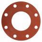 Gasket Pipe Flange Red Rubber Full Face  150# 4" x 1/8"