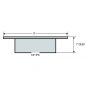 Escutcheon Replacement 2PC Alum WH Split 1" Deep W/Skirt 1/2"