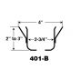 Escutcheon 2PC 401B Aluminum White 1/2"IPS W/2.75LG Dia.Cup;