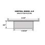Central Model A-H Escutcheon Polished Aluminum