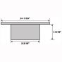 Escutcheon 1PC Star Model E Alum