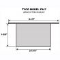 Escutcheon F947 OLD TYCO recessed Pol. Alum