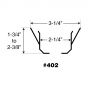 Escutcheon 2PC 402 Aluminum Off White 1/2" IPS,1-3/4 - 2-3/8