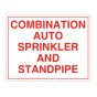 Sign Alum 12x10 Combo Auto Sprinkler & Standpipe