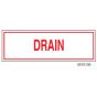 Sign Alum  6x2 Drain (100/1000/22#)