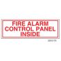 Sign Alum  6x2 Fire Alarm Control Panel Inside (100/1000/22#