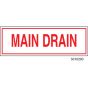 Sign Alum  6x2 Main Drain (100/1000/22#)